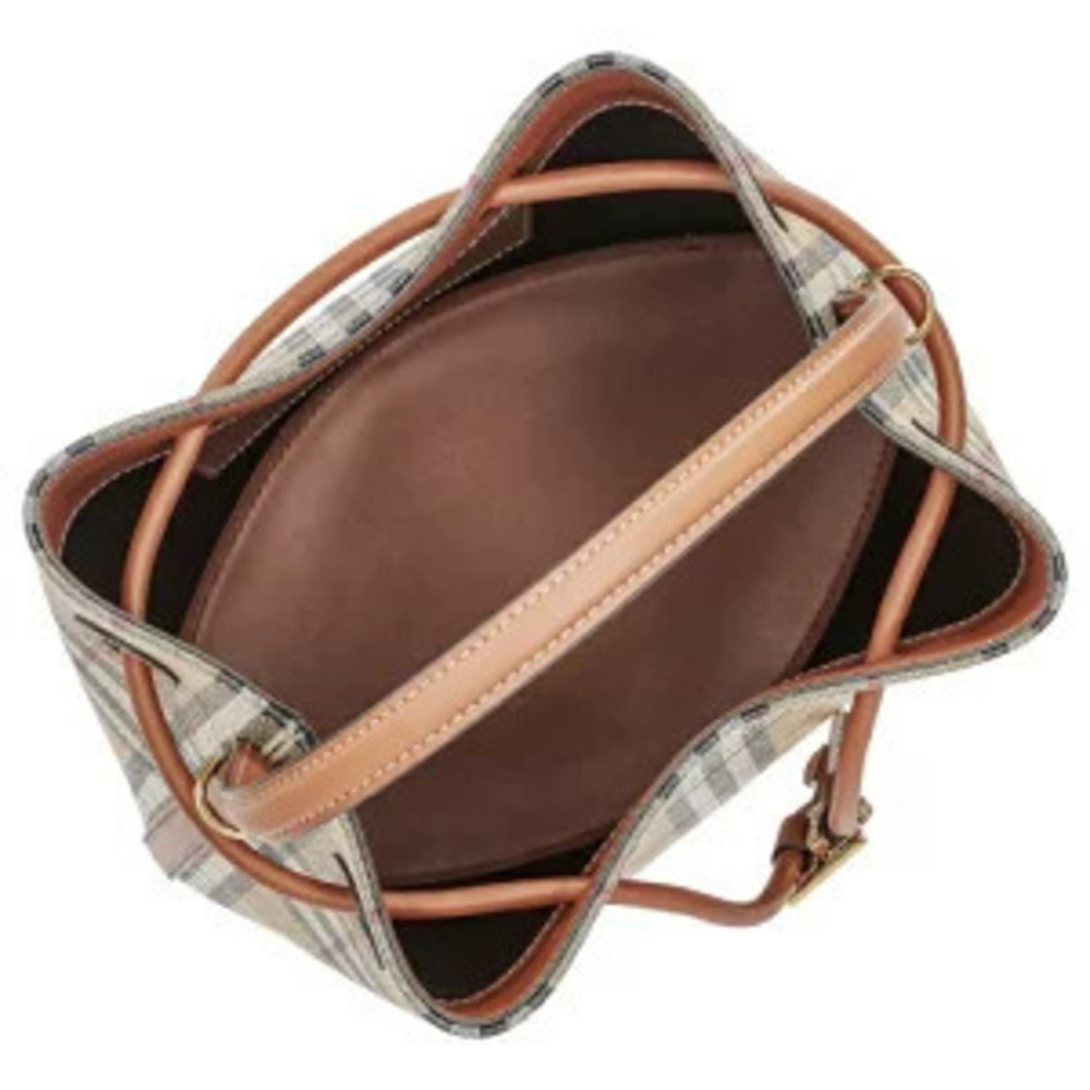 Burberry Bucket Beige Shoulder Bag TB Tan